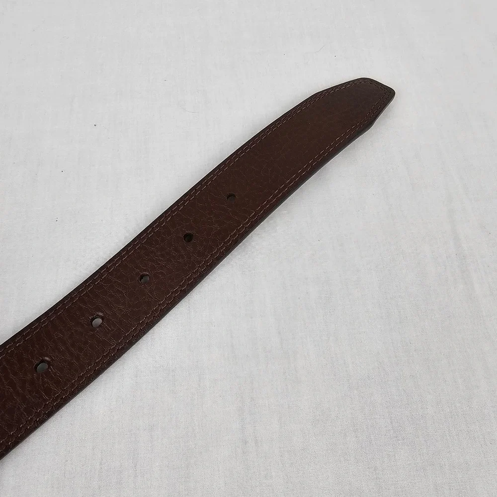 Nike Mens‎ Reversible Leather Belt Black Brown Silver Buckle Swoosh Logo Size 42